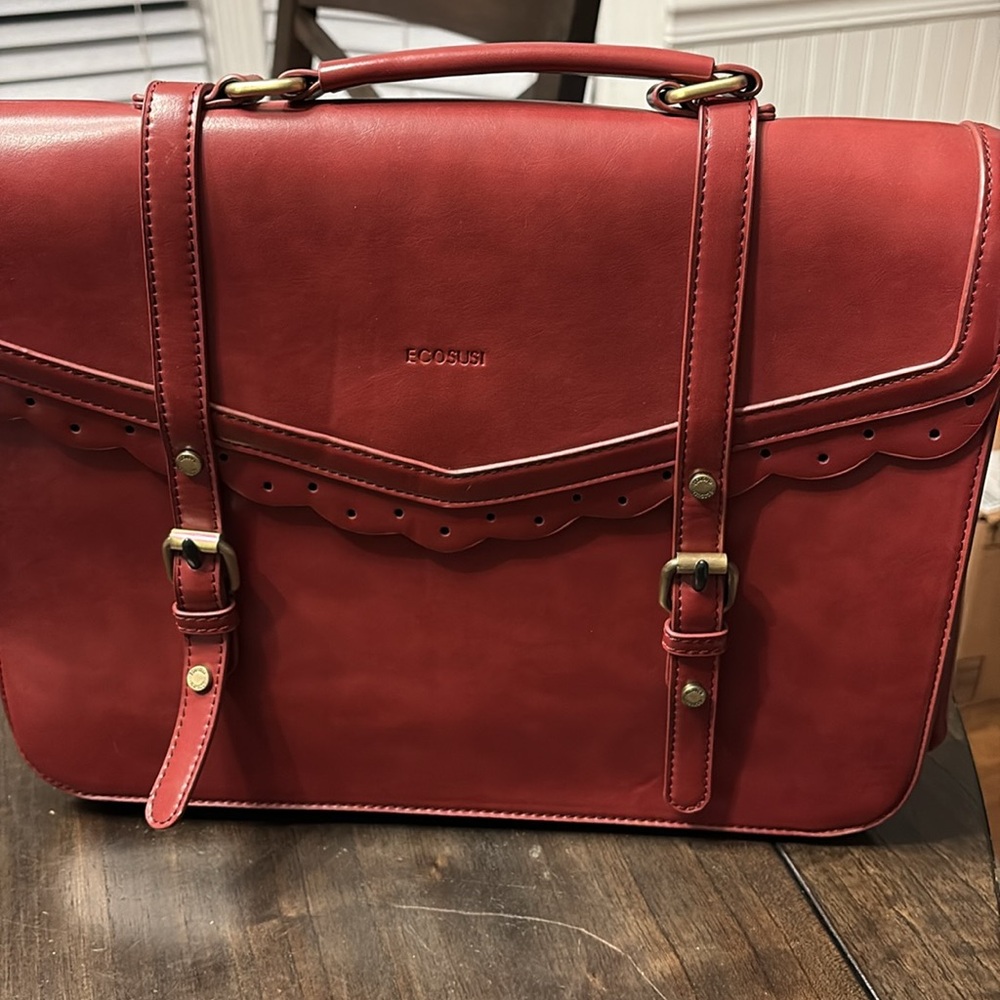 Ecosusi women’s brown messenger bag - Picture 4 of 7
